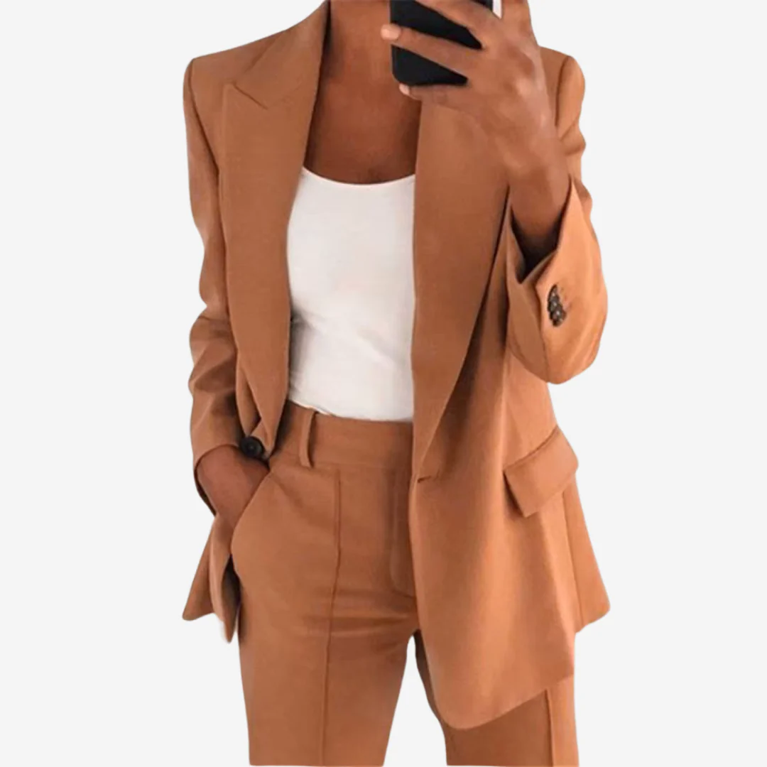 Blazer Set Dames – Zakelijke Two-Piece Outfit
