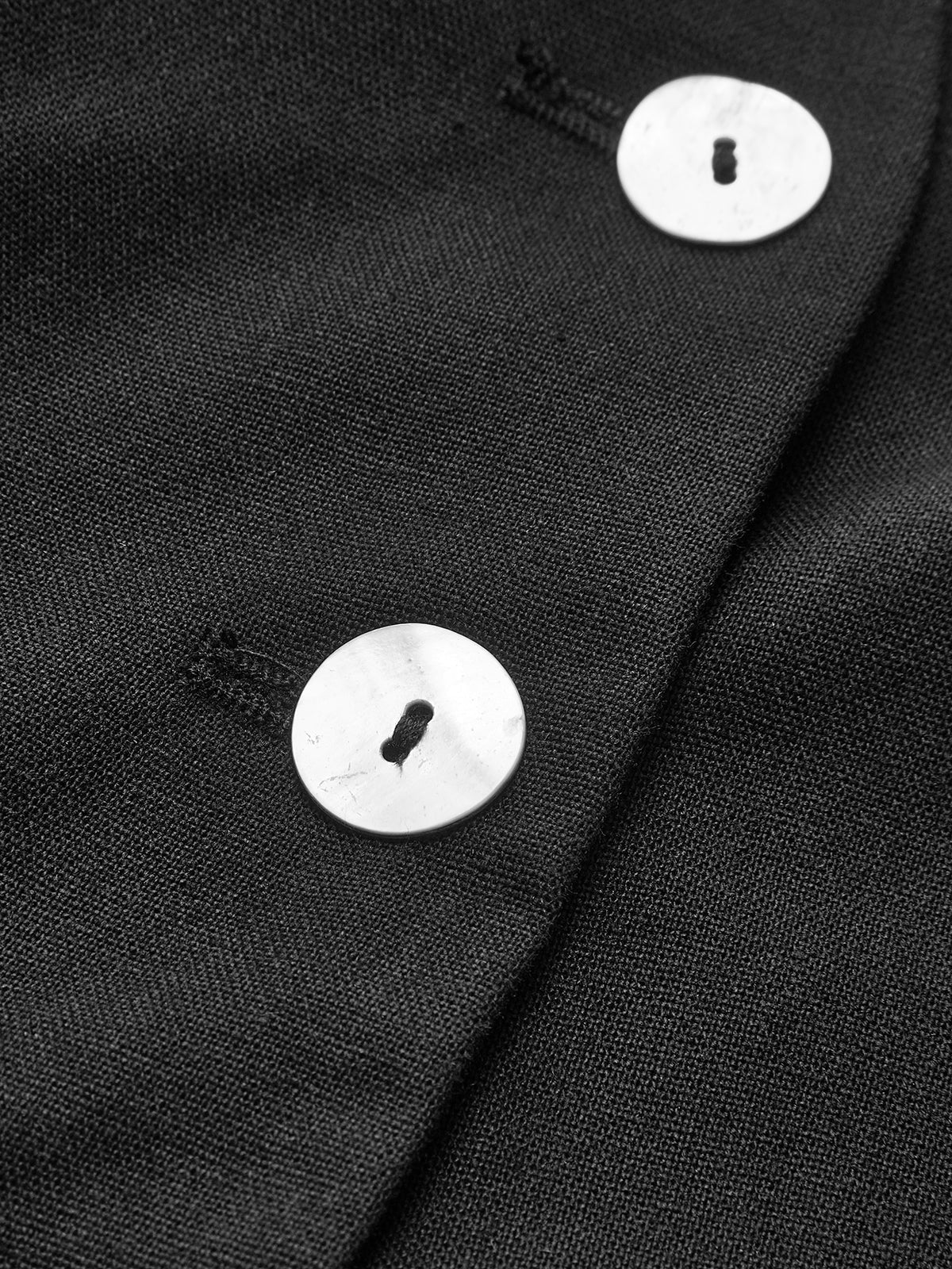 Tweedelige linnen set voor dames – Mouwloos vest en wijde broek