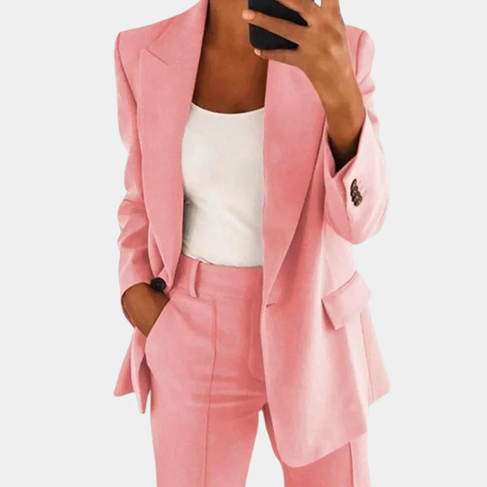 Blazer Set Dames – Zakelijke Two-Piece Outfit