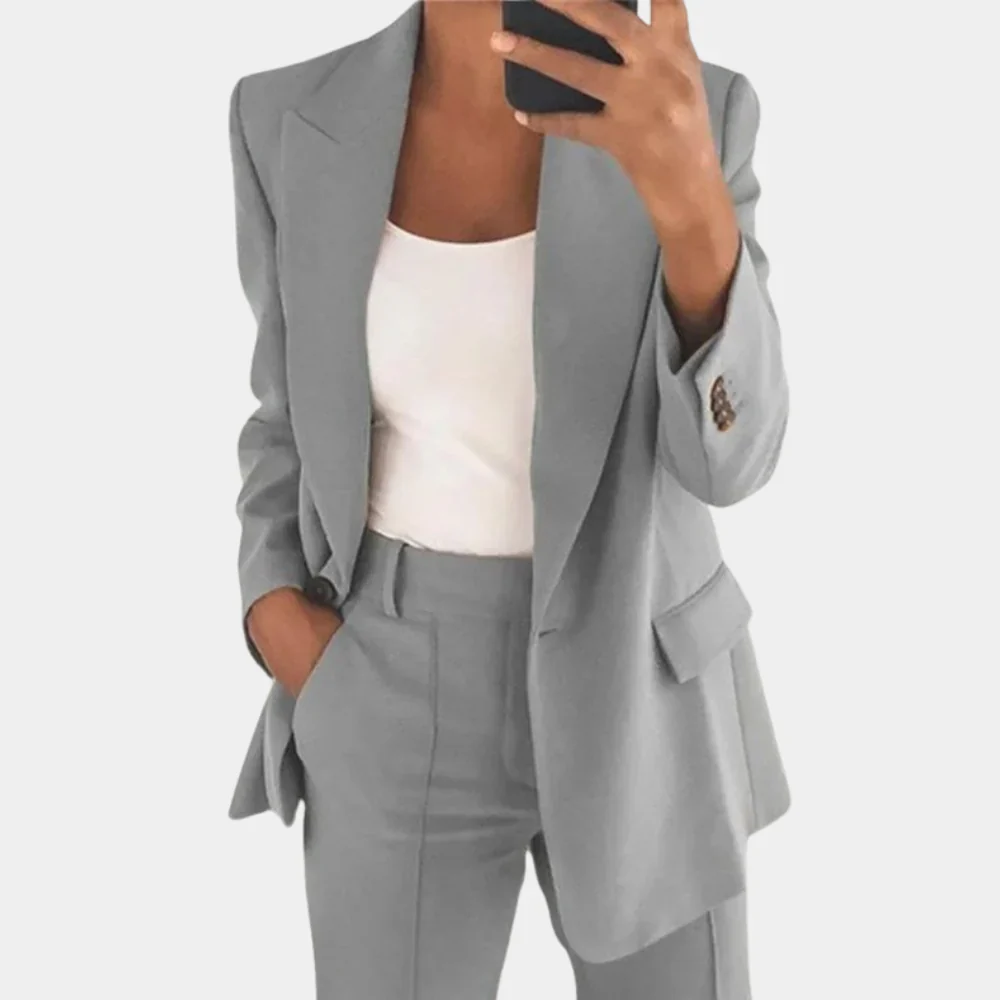 Blazer Set Dames – Zakelijke Two-Piece Outfit