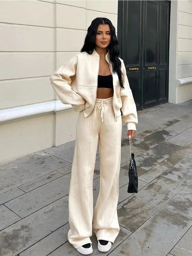 Loungewear Set met Ritsvest – Relaxed Fit