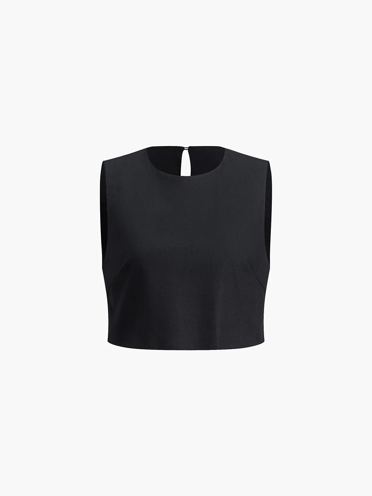 Tweedelige dames set – Mouwloze cropped top en wijde pantalon