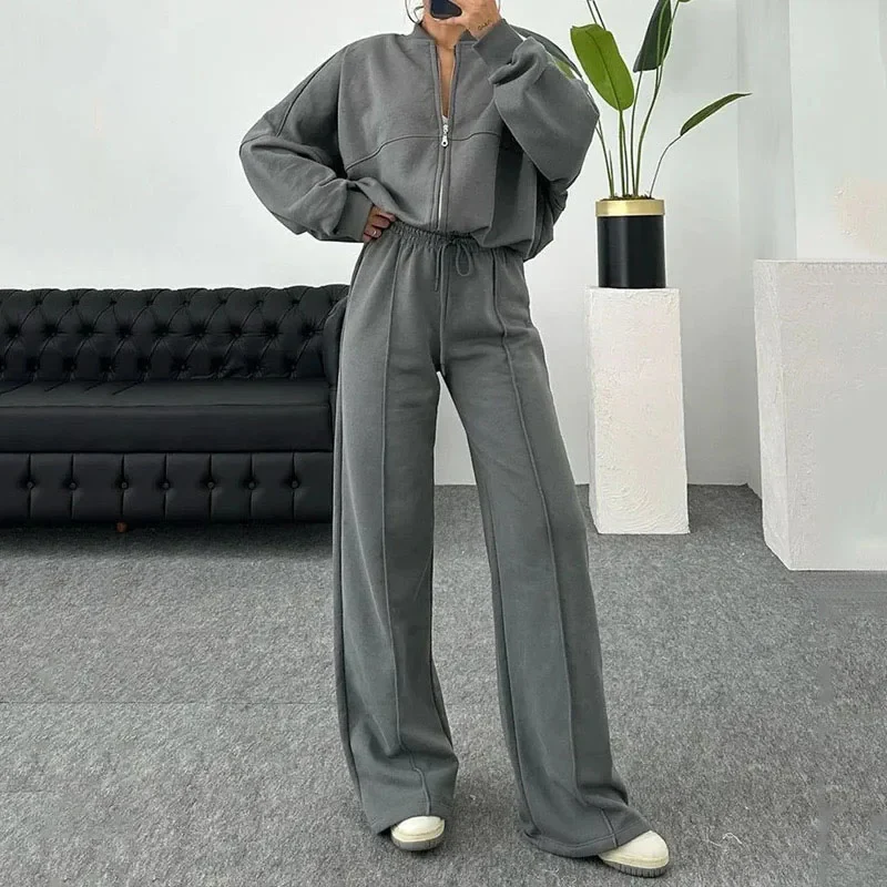 Loungewear Set met Ritsvest – Relaxed Fit