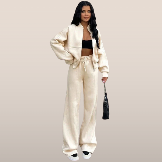 Loungewear Set met Ritsvest – Relaxed Fit