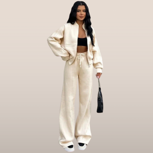 Loungewear Set met Ritsvest – Relaxed Fit